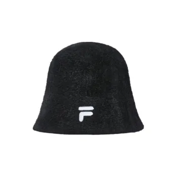 FILA FUSION Polyester Bucket Hats Unisex Black