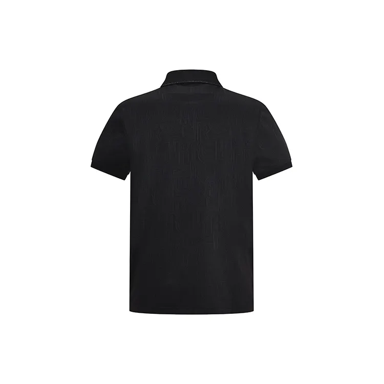 RARE Polo Shirt Short Sleeved T Shirts Men's Black-2