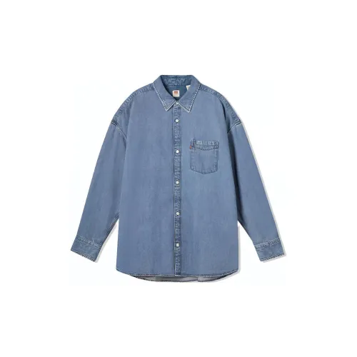 Levis Shirts Men Blue