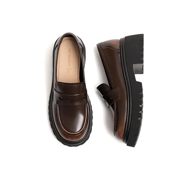 RED DRAGONFLY Loafers Women's Black/Brown-8