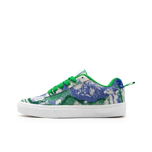 YIBONI Slip-Resistant Breathable Lightweight Low-Top Canvas Shoes Unisex Blue