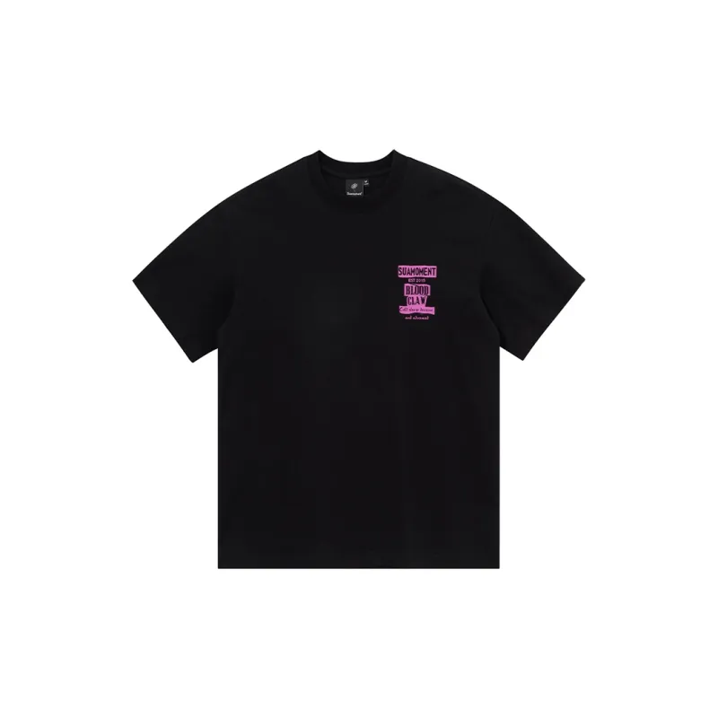 Suamoment Casual Loose Fit T Shirt With Half Sleeves Unisex-1