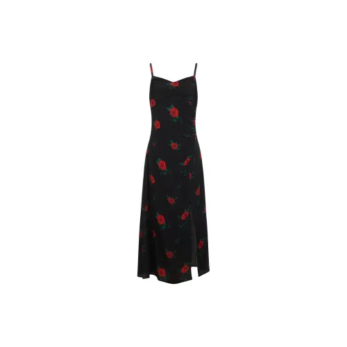 N ONE Slip Dresses Women's Night Red Rose