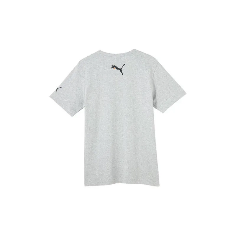 PUMA T Shirt Unisex Light Mixed Gray-1