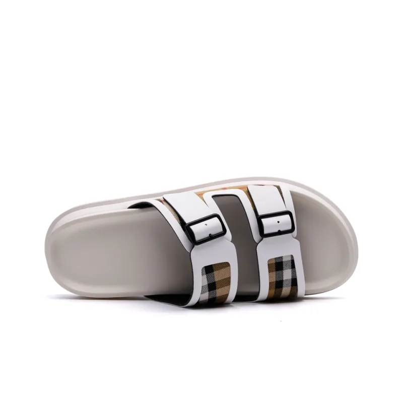 PALMPOLO Slide Slippers Men's White-1