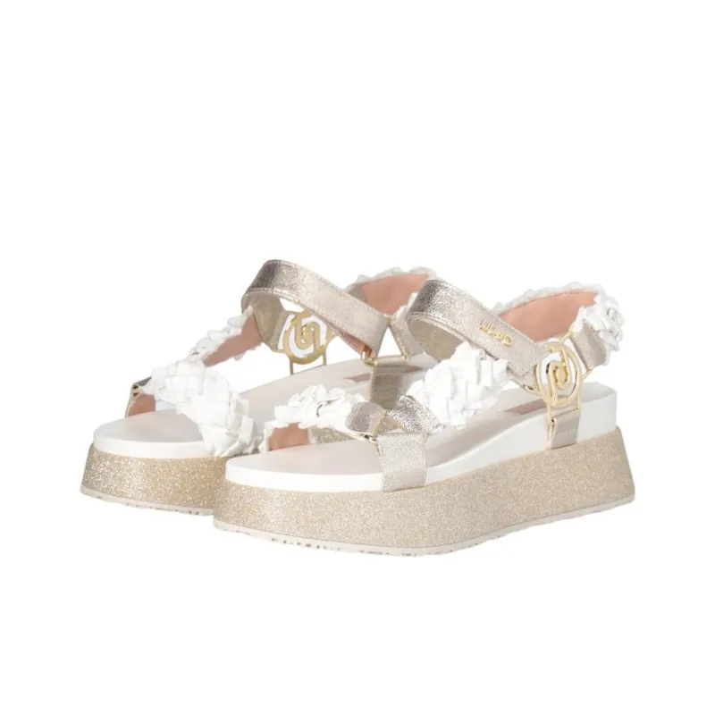 LIU JO Crinkled-effect Platform Sandals-2
