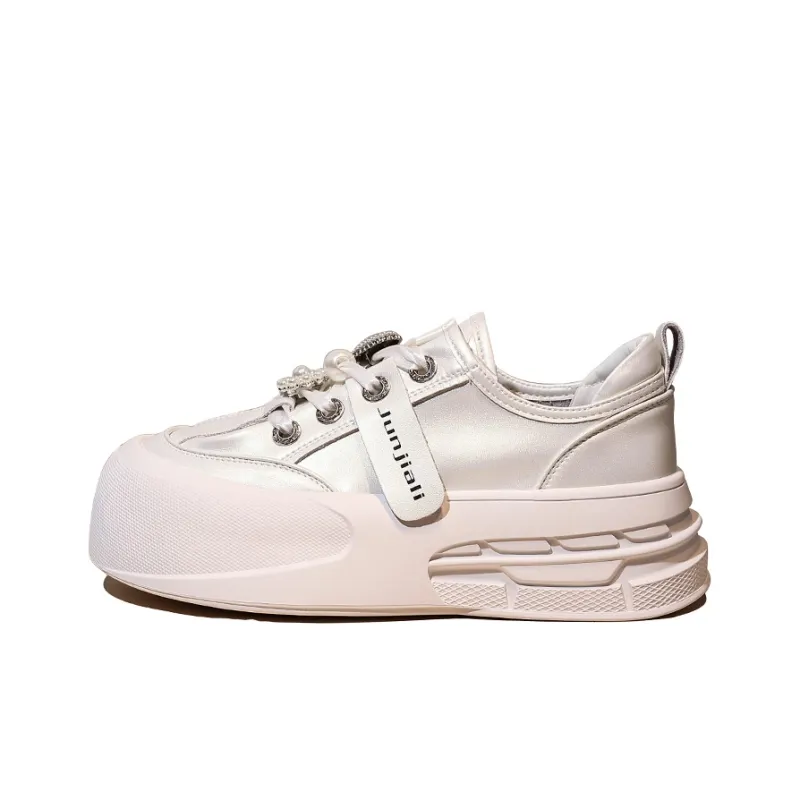 Junjali Anti-Slip And Wear-Resistant Lightweight Height Increasing Low-Top Casual Shoes Women's-2