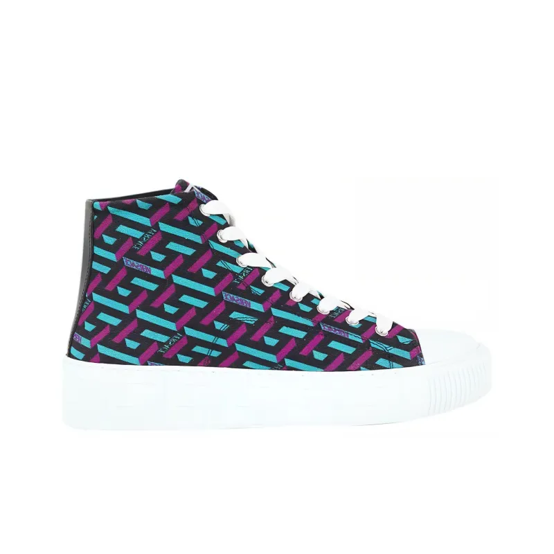 VERSACE Trigreca Stylish Skateboarding Shoes Men's Blue Purple-1