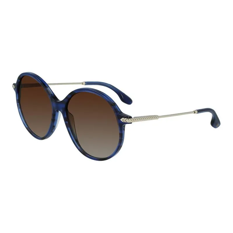 Victoria Beckham Round Sunglasses Women's Blue-0