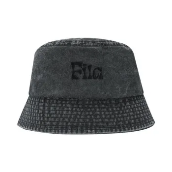 FILA FUSION Cotton Bucket Hats Unisex Gray