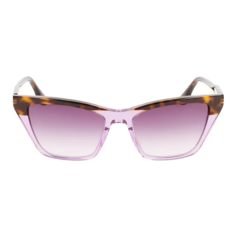 Victoria Beckham Acetate Irregular Shape Sunglasses Unisex Tortoiseshell-1