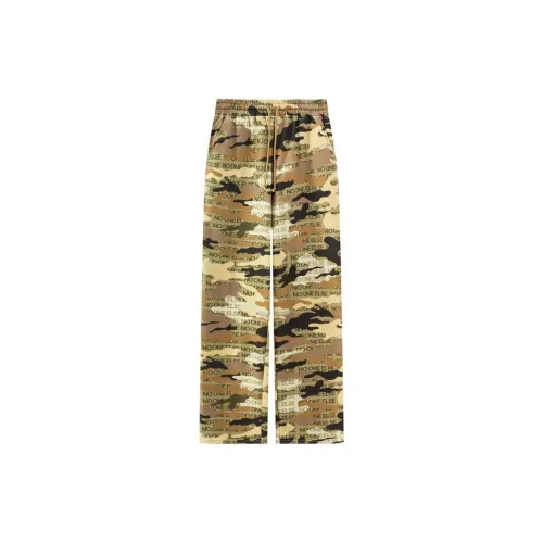 NO ONE ELSE Casual Pants Unisex Army Green