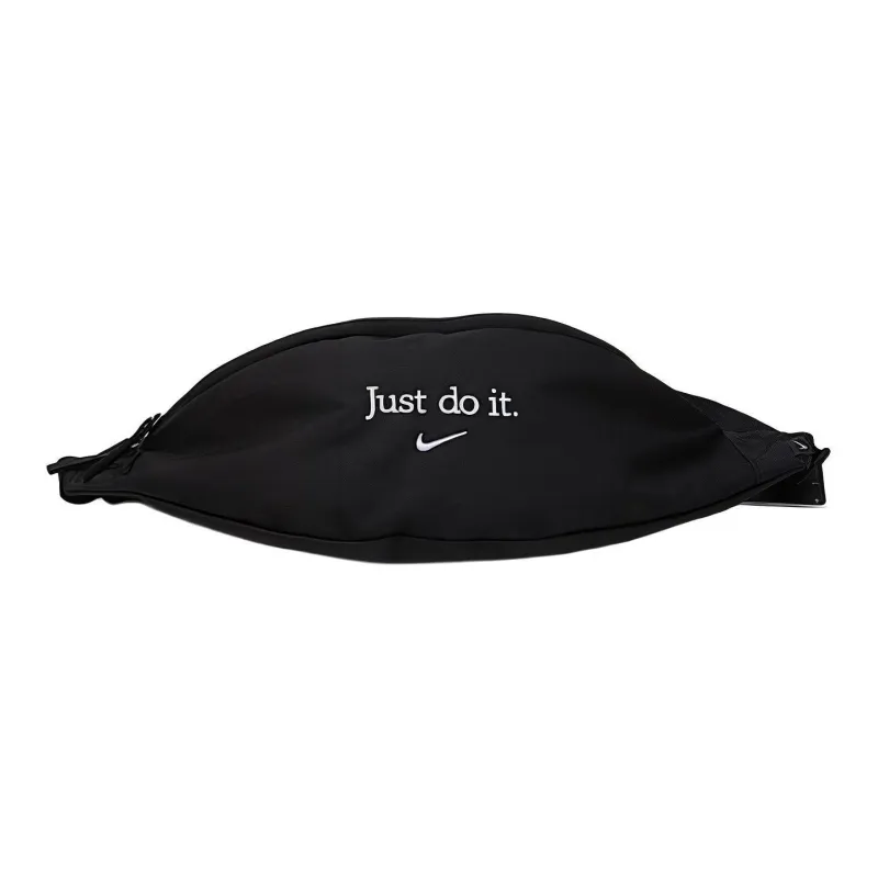 Nike Polyester Fanny Pack Regular Unisex Black With White Embroidery-5