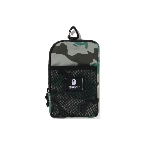 A BATHING APE Polyester Shoulder Bag Crossbody Bag Regular Men's Emerald