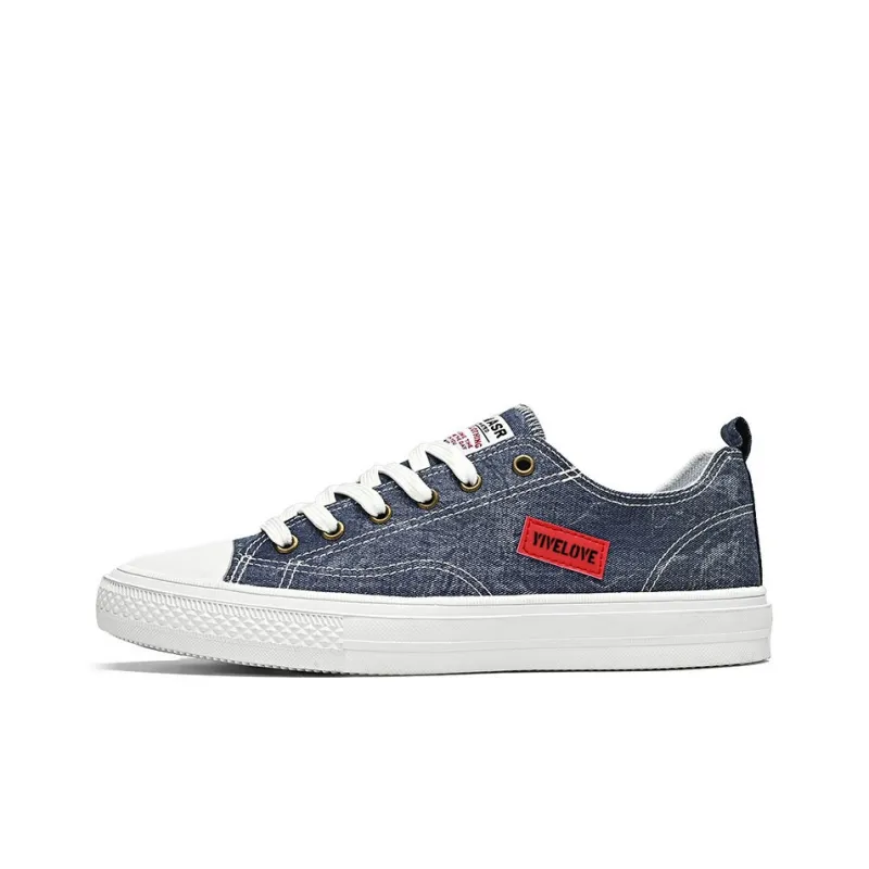 YIVELOVE Anti-Slip And Wear-Resistant Breathable Low-Top Canvas Shoes Men's-0