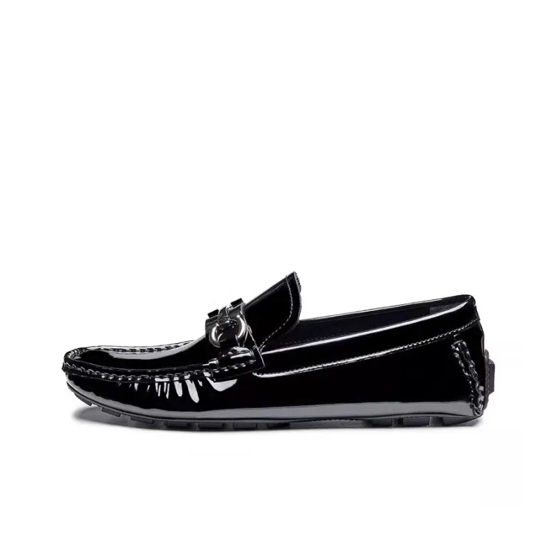 LEYGMENLG Gommino Loafers Men's Black-0