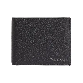 CALVIN KLEIN Leather Card Holder, Wallet Regular Men's Black