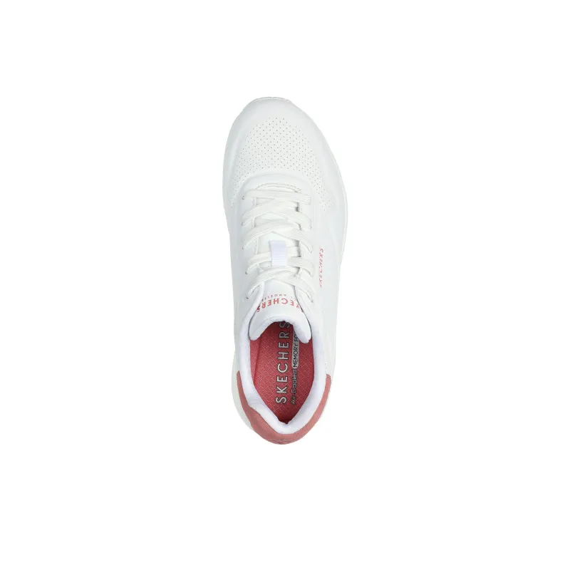 Skechers Cushioning Anti Slip And Wear Resistant Low Top Casual Shoes Women's Red White-2