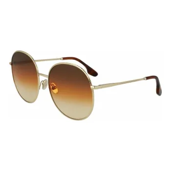 Victoria Beckham Round Sunglasses Women's Gold