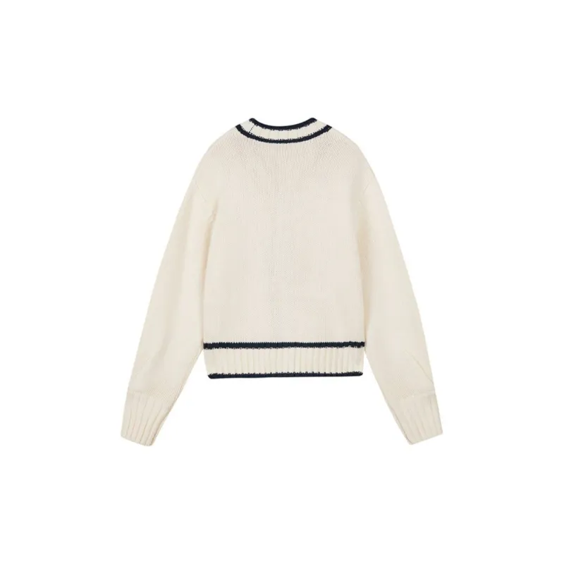 Skechers x Romantic Crown Knitwear Women's Cream Beige White-1