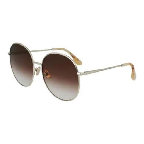 Victoria Beckham Round Sunglasses Women's Gold