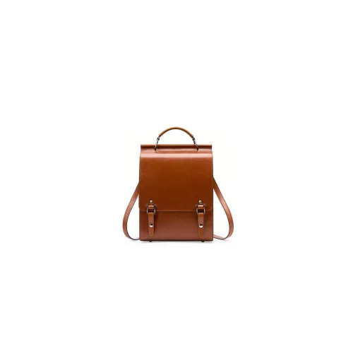 Carnival Keep Cow Leather Backpack Large Size Women's Multicolor