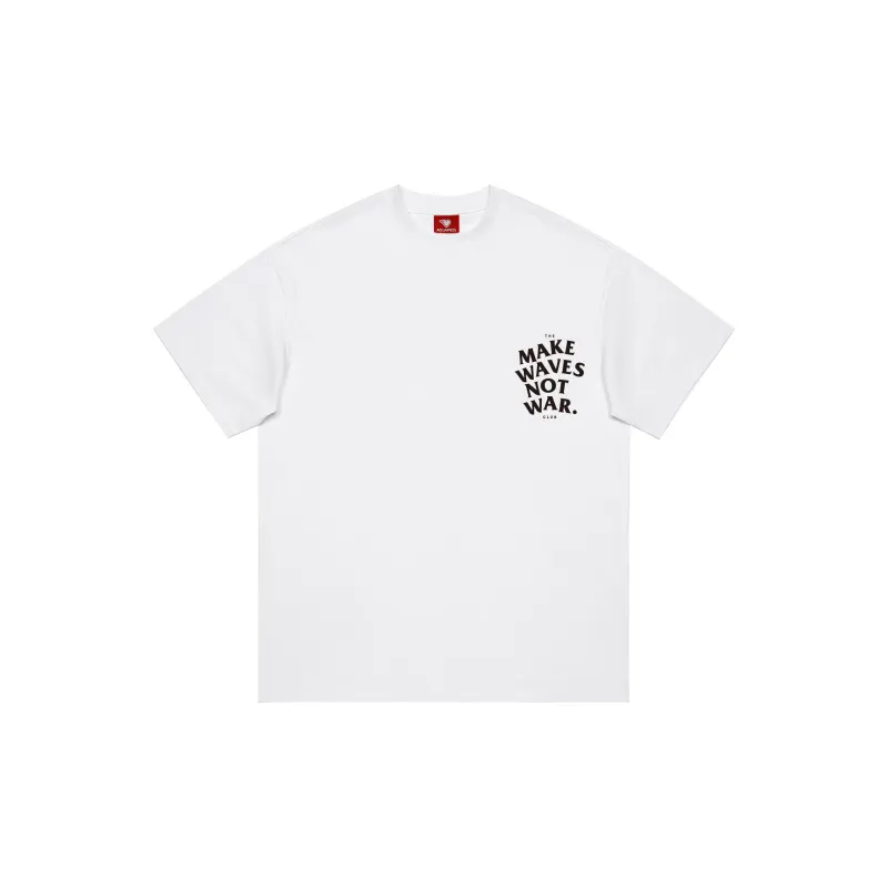 AQUAPROS T Shirt Unisex White Trendy Fashion Versatile Drop Shoulder Heavyweight-1