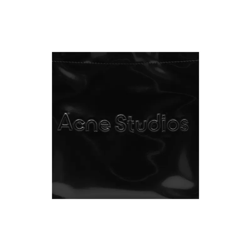 Acne Studios Polyurethane Tote Bag Shopping Bag Crossbody Handbag Mini Women's Black-7