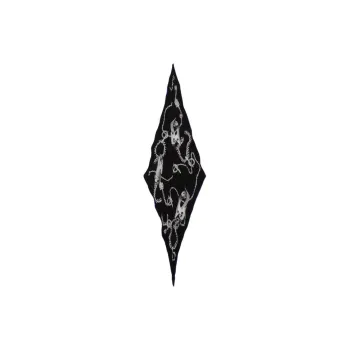 Burberry Silk Silk Scarves Unisex Black