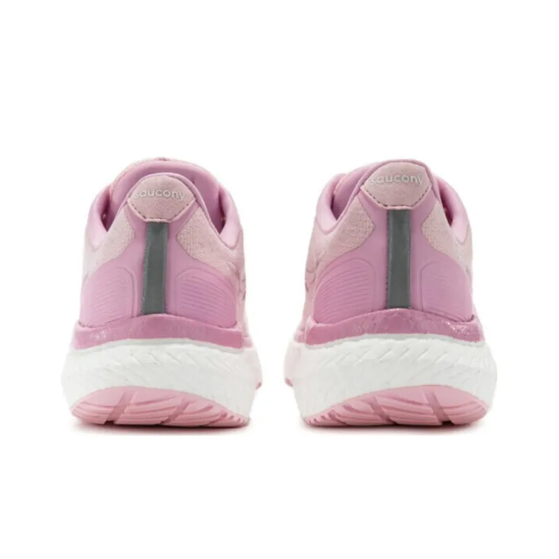 saucony Triumph 19 Running Shoes Unisex Low-top Pink/white-3