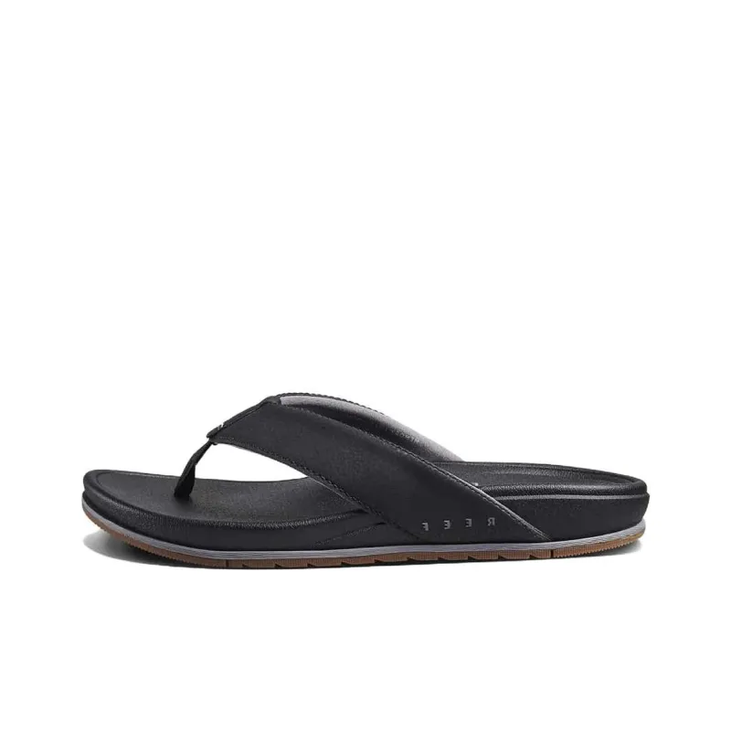 REEF Odor Resistant Slip Resistant Flip Flops Men's Black-0