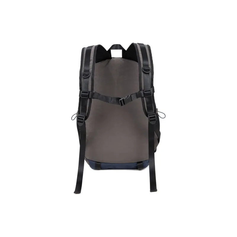 UNITE STAR Nylon Fabric Backpack Medium Size Unisex Black/Purple Gray/Blue Gray-7