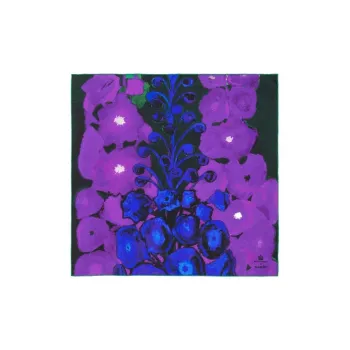 Burberry Silk Silk Scarves Unisex Purple