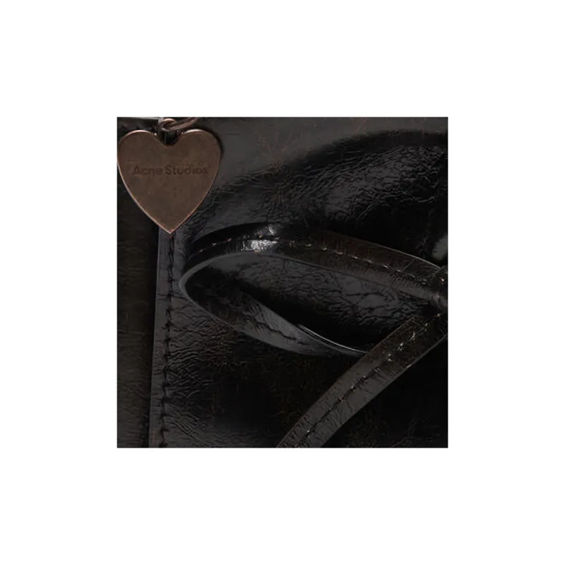 Acne Studios Calfskin One Shoulder Handbag Regular Women's Dark Brown-4