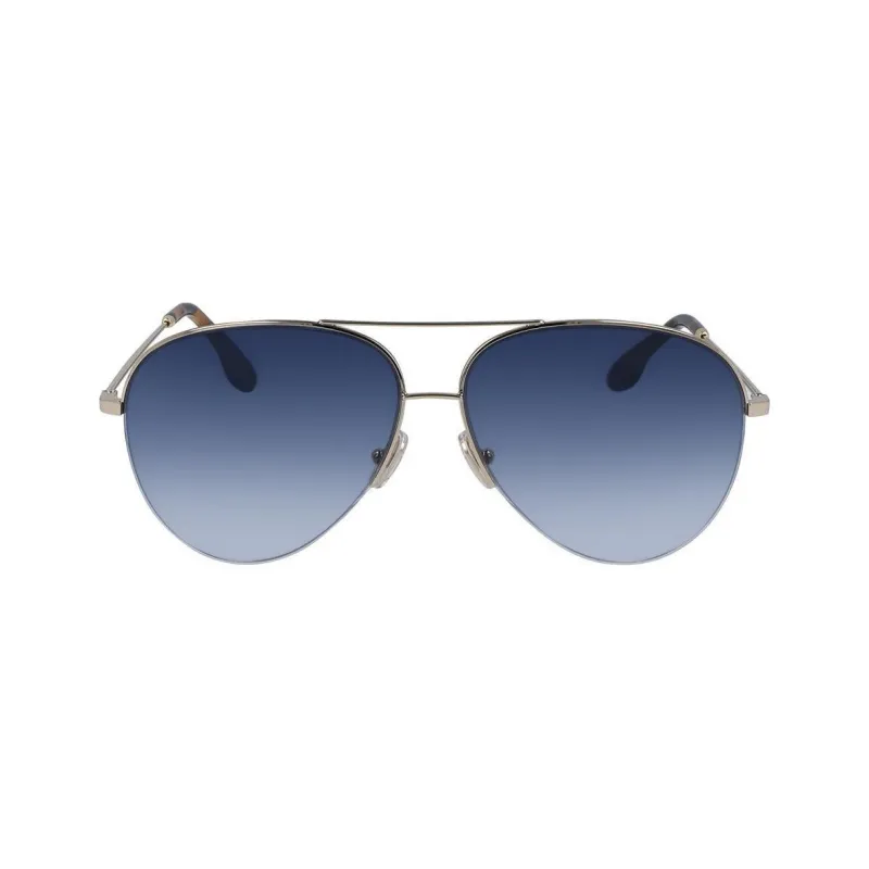 Victoria Beckham Aviator Sunglasses Women's Gold-1