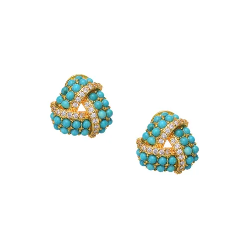 MARY WINDSOR Fine Jade Stud Earrings Women's