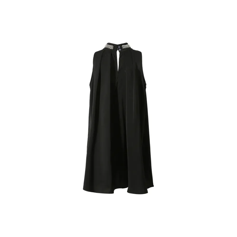 Udon House Sleeveless Dress Women's Black-1