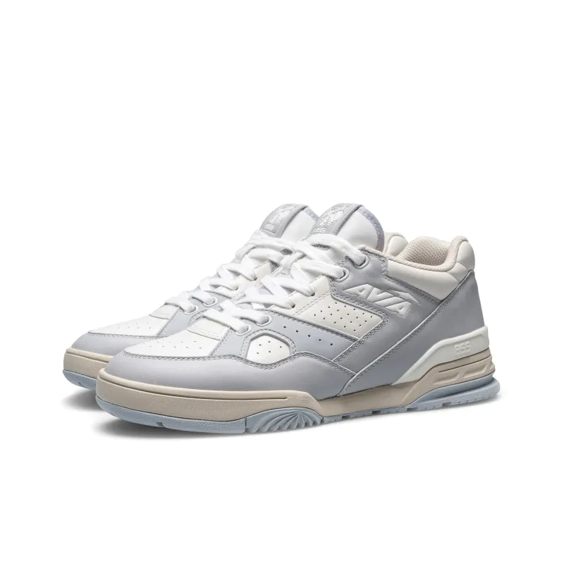 AVIA 855L Series Slip Resistant Cushioning Wear Resistant Low Top Vintage Basketball Shoes Men's White Gray-2