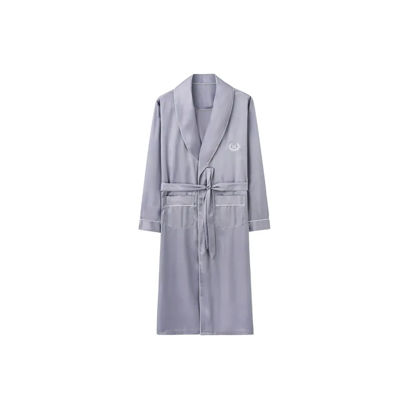 Ordifen Pajama Robe Men's Silver-0