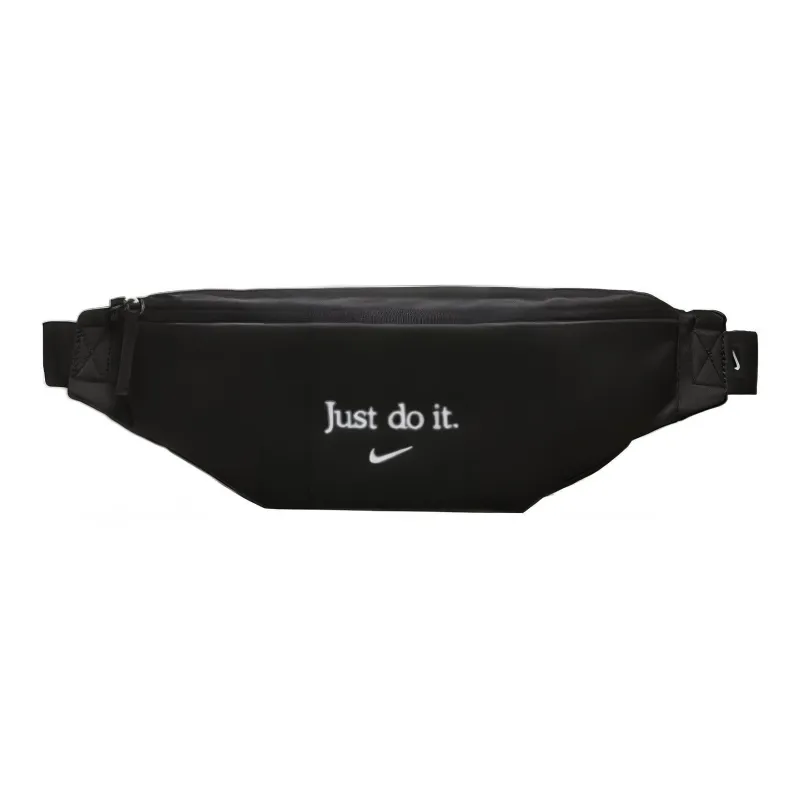 Nike Polyester Fanny Pack Regular Unisex Black With White Embroidery-0