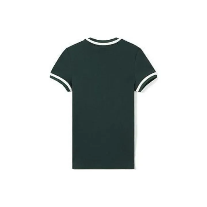 LACOSTE Logo appliqué Stripe detail Top-1