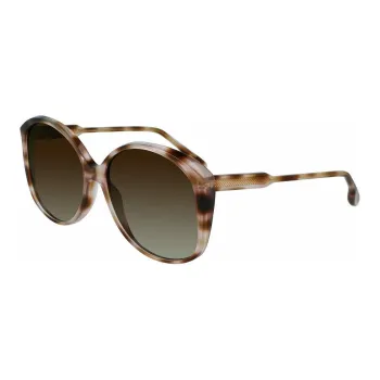 Victoria Beckham Irregular Shape Sunglasses Women's Tortoiseshell