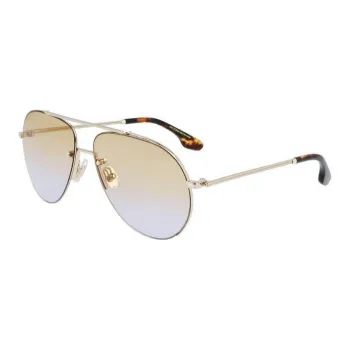 Victoria Beckham Aviator Sunglasses Unisex Gold