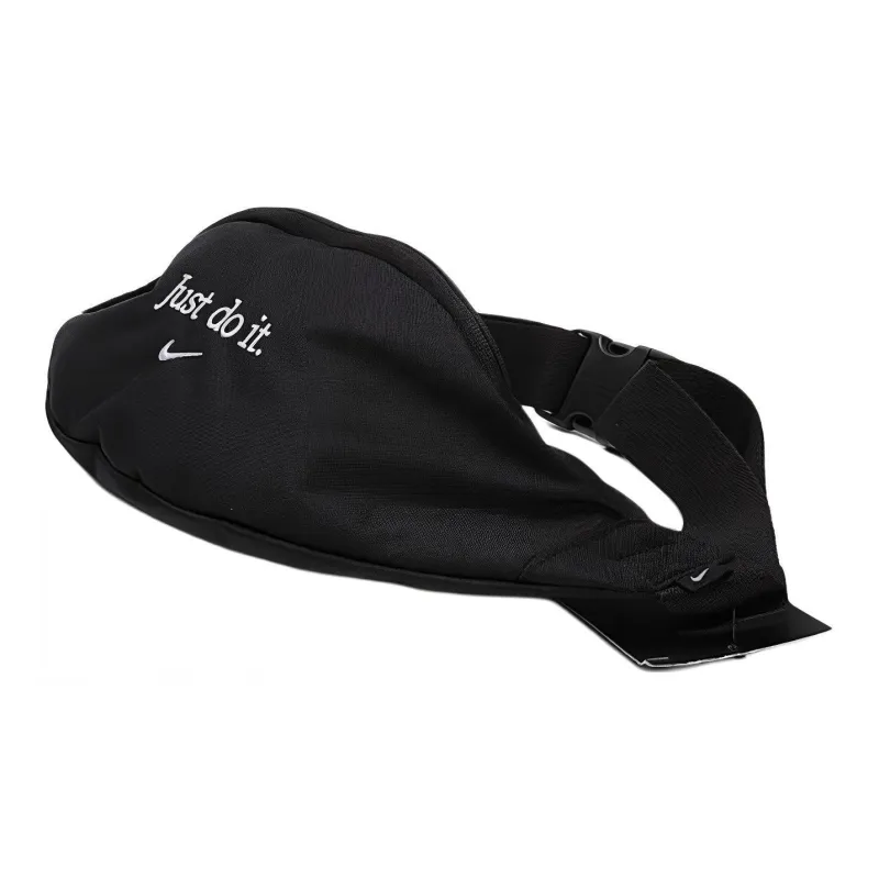Nike Polyester Fanny Pack Regular Unisex Black With White Embroidery-1
