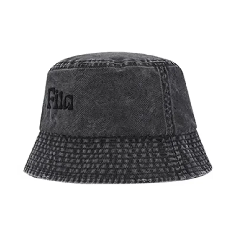 FILA FUSION Cotton Bucket Hats Unisex Gray-1