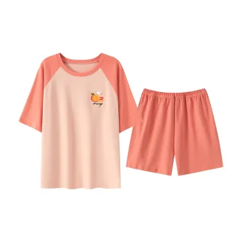 The Story Of The Flower Season Pajama Set Women's Orange