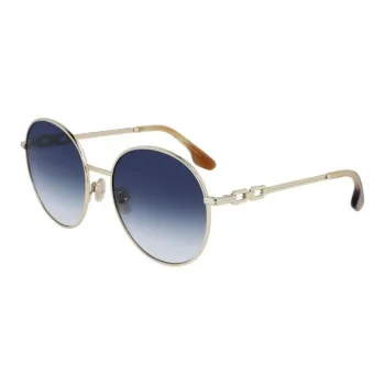 Victoria Beckham Round Sunglasses Women's Gold