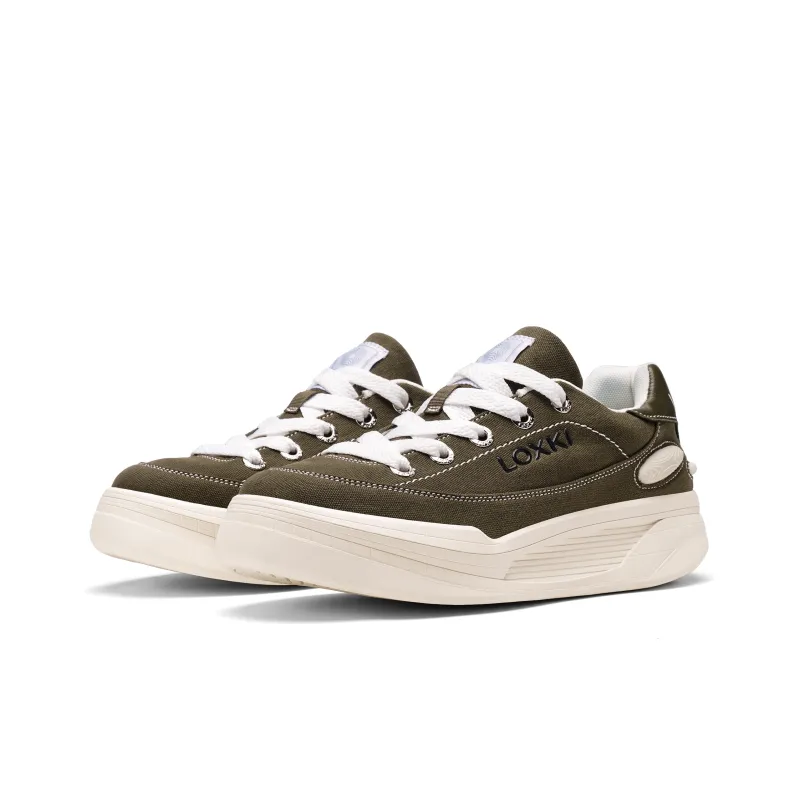 LOXKI Alpha Round Shoes Canvas Shoes Unisex Swag-23
