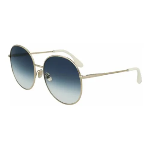Victoria Beckham Round Sunglasses Women's Gold