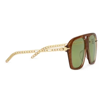 GUCCI Aviator Sunglasses Unisex Tortoiseshell